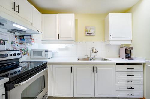 Cuisine - 302-3441 Rue Aylmer, Montréal (Le Plateau-Mont-Royal), QC - Indoor Photo Showing Kitchen With Double Sink