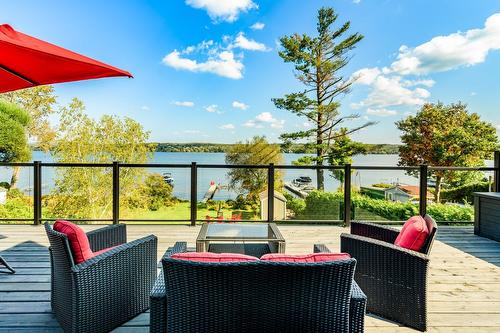 Terrasse - 10327 Rue Des Riverains, Sherbrooke (Brompton/Rock Forest/Saint-Élie/Deauville), QC - Outdoor With Body Of Water With Deck Patio Veranda With View