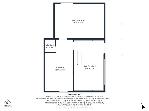 Floor Plan - 307 Ch. Des Aigles, Nominingue, QC - Other