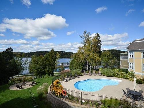 Pool - F-8 Rue Ste-Lucie, Sainte-Agathe-Des-Monts, QC - Outdoor With In Ground Pool With View