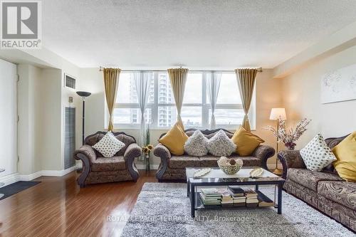 1207 - 4 Lisa Street, Brampton, ON - Indoor Photo Showing Living Room