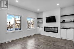 Electric Fireplace -Custom accent wall - 