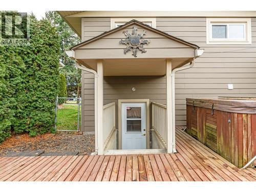 Private Lower Level Entrance - 5207 Alain Road, Vernon, BC - Outdoor With Exterior