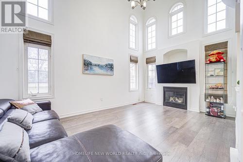 46 Teal Crescent, Vaughan, ON - Indoor Photo Showing Living Room With Fireplace