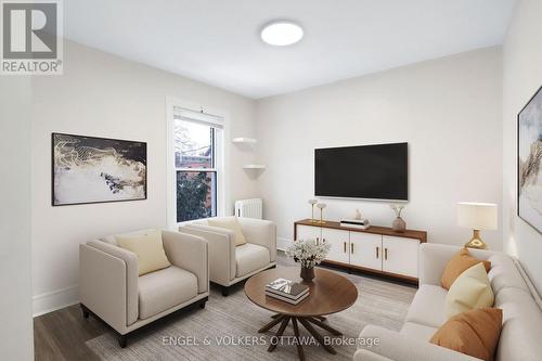Living Room (Virtually Staged) - 2 - 127 Third Avenue, Ottawa, ON - Indoor Photo Showing Living Room