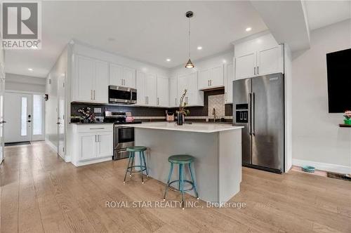 Upper - 119 Waterloo Street, Kitchener, ON - Indoor Photo Showing Kitchen With Stainless Steel Kitchen With Upgraded Kitchen