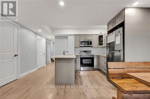Upper - 119 Waterloo Street, Kitchener, ON - Indoor Photo Showing Kitchen With Stainless Steel Kitchen
