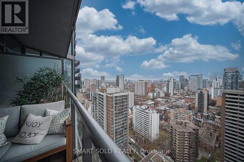 3101 - 45 Charles Street E, Toronto, ON - Outdoor With Balcony With View