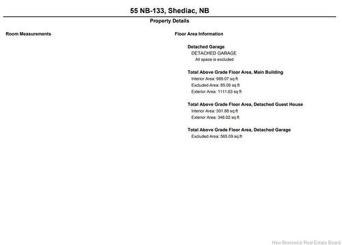 55 Route 133, Shediac Cape, NB 