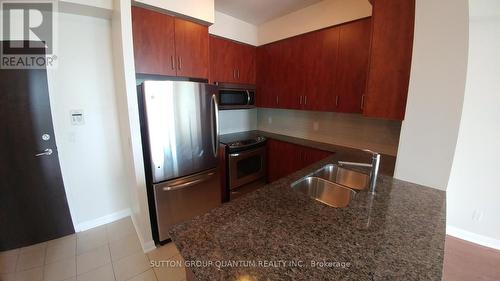 2307 - 205 Sherway Gardens Road, Toronto, ON - Indoor Photo Showing Kitchen With Double Sink