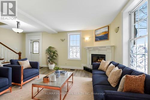 5250 Algonquin Road, Augusta, ON - Indoor Photo Showing Living Room With Fireplace