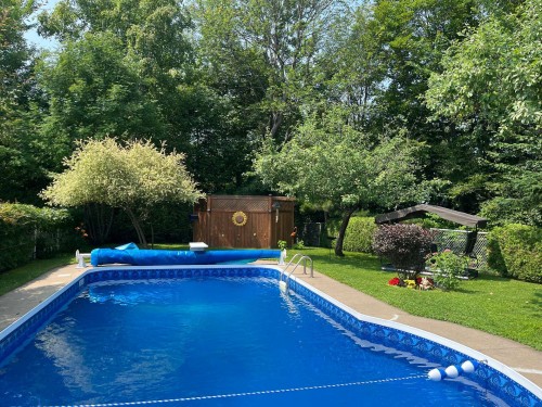 Pool - 621 Boul. Robitaille, Notre-Dame-Du-Mont-Carmel, QC - Outdoor With In Ground Pool With Backyard