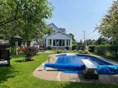 Pool - 621 Boul. Robitaille, Notre-Dame-Du-Mont-Carmel, QC - Outdoor With In Ground Pool With Backyard