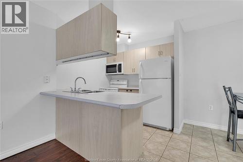 1390 Lauzon Road Unit# 114, Windsor, ON - Indoor Photo Showing Kitchen With Double Sink