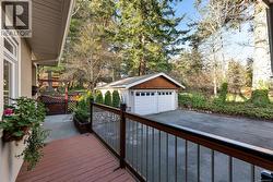 View of double car garage from Garden House front porch - 