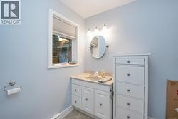 Cottage downstairs powder room - 