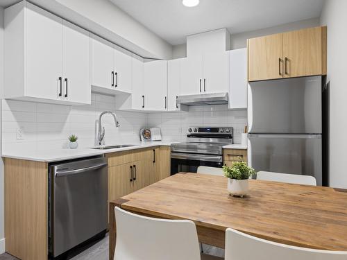 12007  106 Street, Edmonton, AB - Indoor Photo Showing Kitchen With Double Sink