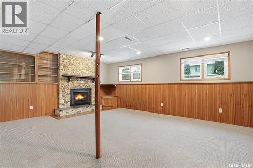 242 Thain Way, Saskatoon, SK - Indoor With Fireplace