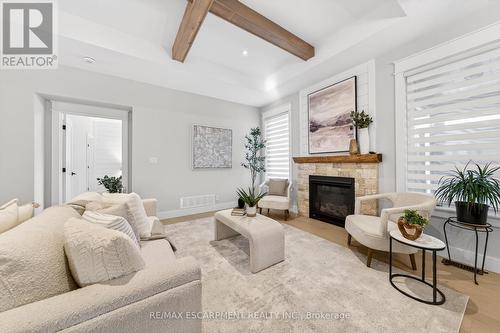 23 - 24 Craddock Boulevard, Haldimand, ON - Indoor Photo Showing Living Room With Fireplace
