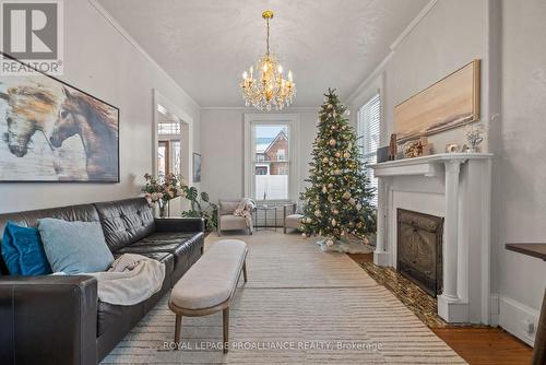 209 Centre Street N, Greater Napanee (Greater Napanee), ON - Indoor Photo Showing Living Room With Fireplace