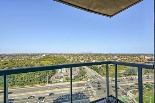 1703-2545 Erin Centre Boulevard, Mississauga, ON - Outdoor With Balcony With View