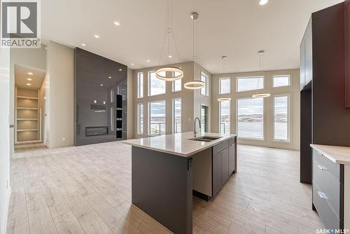 12 Sunset Boulevard, North Grove, SK - Indoor Photo Showing Kitchen With Double Sink With Upgraded Kitchen