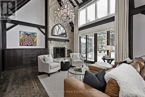 120 Timber Leif Ridge, Blue Mountains, ON - Indoor Photo Showing Living Room With Fireplace