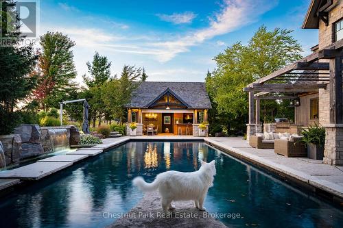 120 Timber Leif Ridge, Blue Mountains, ON - Outdoor With In Ground Pool With Deck Patio Veranda