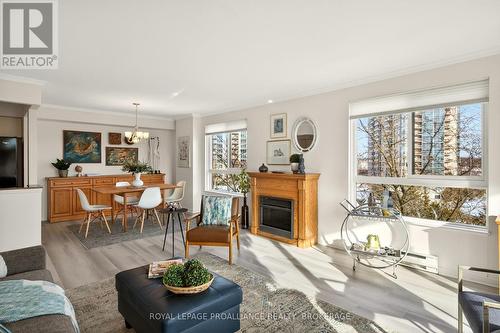 503 - 115 Barrett Court, Kingston (Kingston East (Incl Barret Crt)), ON - Indoor Photo Showing Living Room With Fireplace