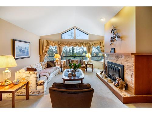 13193 Coulthard Road, Surrey, BC - Indoor Photo Showing Living Room With Fireplace