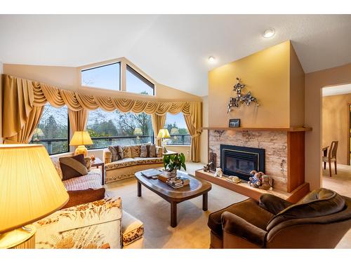 13193 Coulthard Road, Surrey, BC - Indoor Photo Showing Living Room With Fireplace