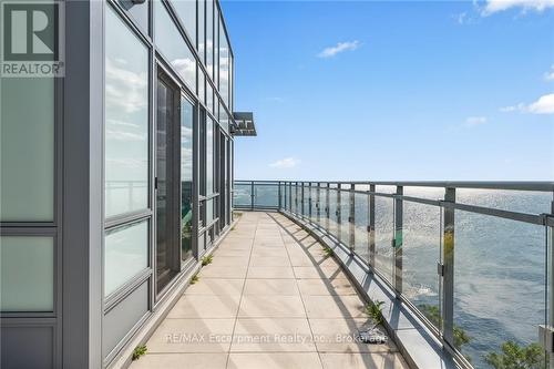 827 - 3500 Lakeshore Road W, Oakville (Br Bronte), ON - Outdoor With Body Of Water With Balcony With View