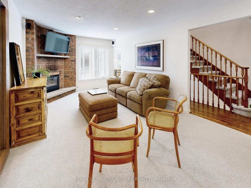 48 Millcroft Way, Vaughan, ON - Indoor Photo Showing Living Room With Fireplace