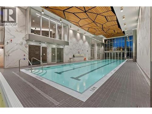 1909 1550 Fern Street, North Vancouver, BC - Indoor Photo Showing Other Room With In Ground Pool