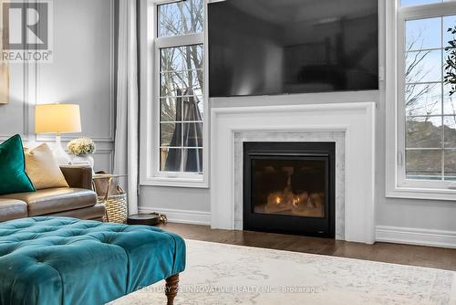 54 Blenheim Circle, Whitby, ON - Indoor Photo Showing Living Room With Fireplace