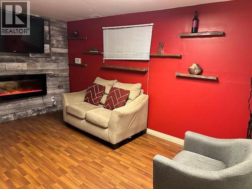 5302 50 Street, Camrose, AB - Indoor With Fireplace