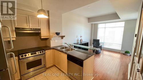 105W - 500 Queens Quay W, Toronto, ON - Indoor Photo Showing Kitchen With Stainless Steel Kitchen With Double Sink