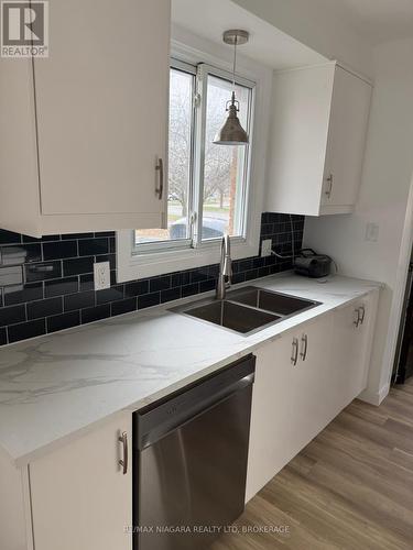 8006 Paddock Trail Drive, Niagara Falls (Ascot), ON - Indoor Photo Showing Kitchen With Double Sink