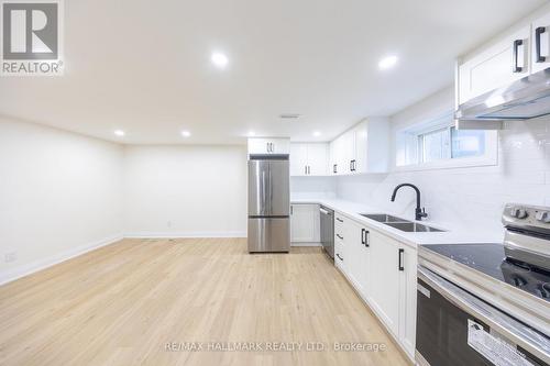 Bsmt - 154 Fitzgibbon Avenue, Toronto, ON - Indoor Photo Showing Kitchen With Double Sink With Upgraded Kitchen