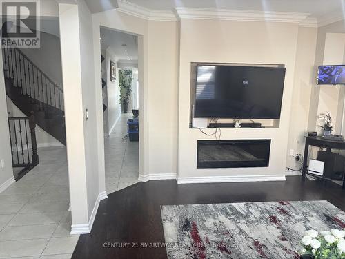 25 Bucksaw Street, Brampton, ON - Indoor Photo Showing Living Room With Fireplace