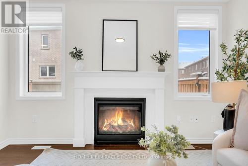 1344 Rose Way, Milton, ON - Indoor Photo Showing Living Room With Fireplace