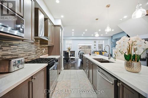 Combined with Dining and Living - 2 Camilleri Road, Ajax, ON - Indoor Photo Showing Kitchen With Double Sink With Upgraded Kitchen