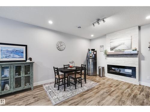 3901 44 Av, Beaumont, AB - Indoor With Fireplace