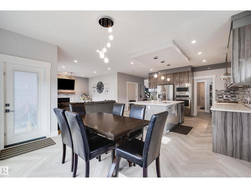 3901 44 Av, Beaumont, AB - Indoor Photo Showing Dining Room