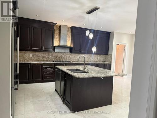 Upper - 43 Martin Byrne Drive, Brampton, ON - Indoor Photo Showing Kitchen With Double Sink With Upgraded Kitchen