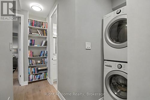 Hallway to Bedroom Wing - 603 - 2121 Lakeshore Road, Burlington (Brant), ON - Indoor Photo Showing Laundry Room
