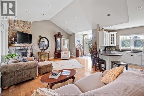507 Ladale Lane, Wheatley, ON - Indoor Photo Showing Living Room With Fireplace