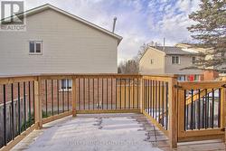 New Deck W/Metal Railings - 