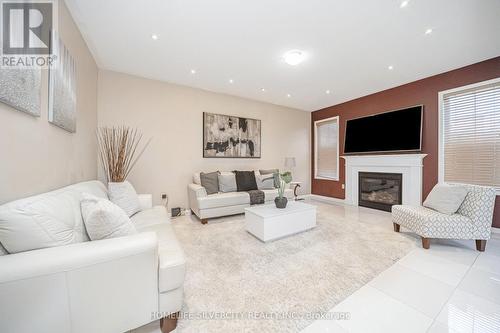 14 Alboreto Way, Brampton, ON - Indoor Photo Showing Living Room With Fireplace