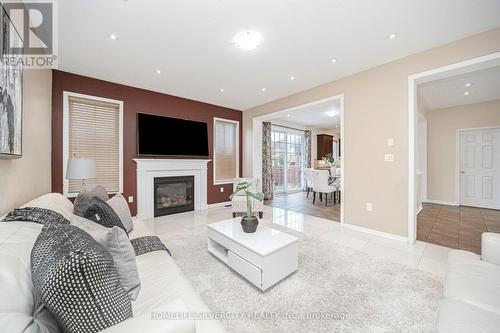 14 Alboreto Way, Brampton, ON - Indoor Photo Showing Living Room With Fireplace